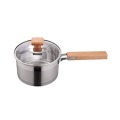 Wooden handle cookware set for home