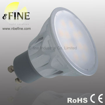 GU10 dimmable LED bulbs 6W 500lm SMD spotlight aluminum body
