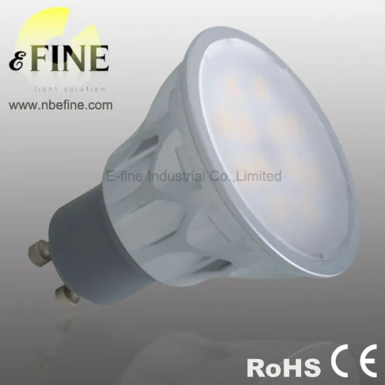 GU10 dimmable LED bulbs 6W 500lm SMD spotlight aluminum body