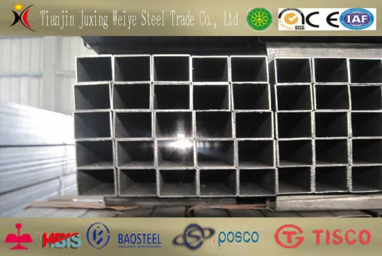 Q345 Ss400 Rectangular Steel Tube / Structure Pipe With Steel Beams