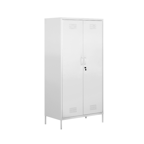 White Wall Mounted Wardrobes Storage Lockers