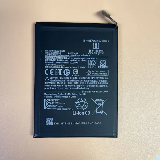 BN59 Replacement Battery for Xiaomi Redmi Note 10/ Mi Note 10 Pro & 10 Pro Max NOTE 10S(4G)