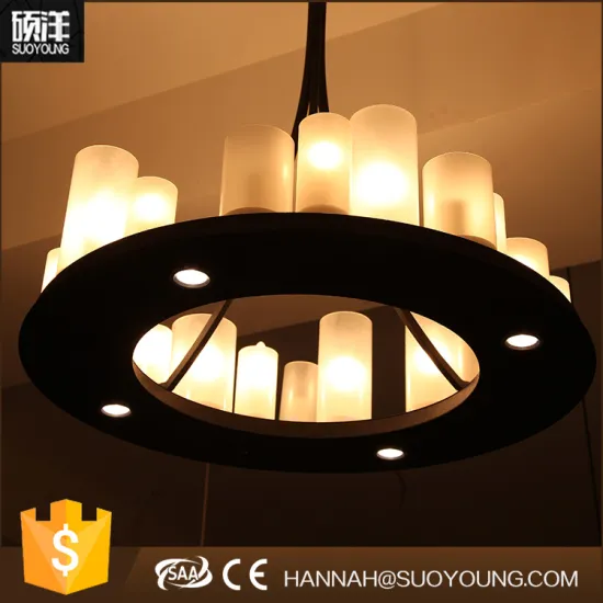 2016 best selling classic industrial style metal candlestick chandelier pendant light