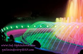 pond pool LED lighting, exterior underwater colorful spotlight
