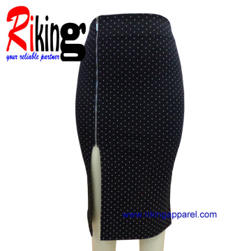 Long Skirt with Zipper&Vent