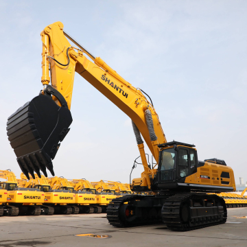 Shantui SE750LC 75-ton Hydraulic Crawler Excavator ในสภาพการทำงานหนัก