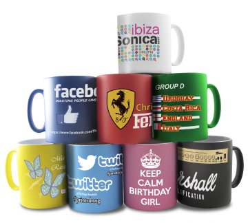 Customizable Personalized Porcelain Mug with Brand Logo - Custom Printed Ceramic Mugs for Coffee Lovers