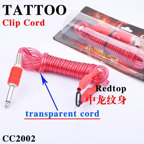 Largo silicona tatuaje máquina clip de cable