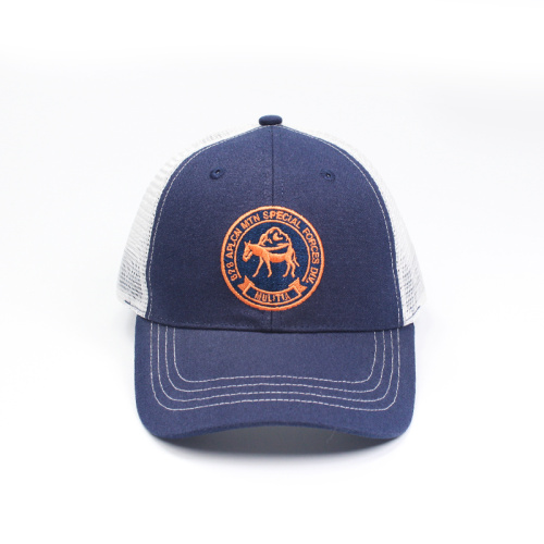 Adult Animal Embroidery 6 Panel Mesh Baseball Cap