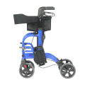 Folding Portable Rollator & Wheel Chair with Seat