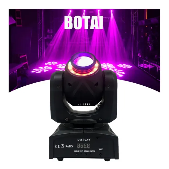 60W LED Moving Head Beam Spot Light with LED Ring for Stage Lighting - Botai Disco Stage Spot