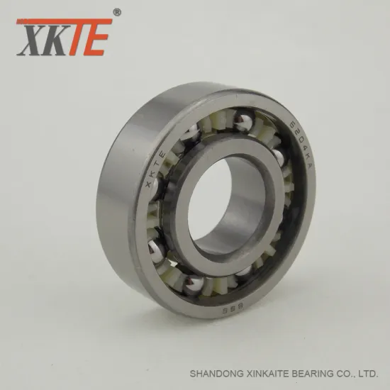 Low Coefficient Friction Polyamide Bearing 6204 For Roller