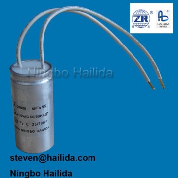 capacitor internally protected cbb60 5uf 450v for water pump