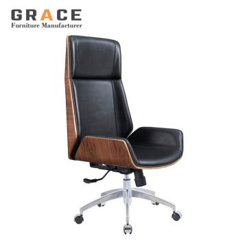 Luxury High Back Leather Swivel Executive Ergonomic Office Chair