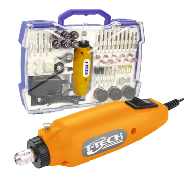 CE Certified T-Tech 12V Electric Die Rotary Tools Kit: Lithium-ion Battery-Powered Mini Grinder with Comprehensive Accessory Set
