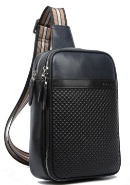Professional Manufacturer Genuine Leather New Arrival Attractive Men Leisure Chest Bag