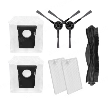 Fit voor Eureka J20/MIDEA W20/W20 Pro Main Roller Edge Brush HEPA Filter Dust Bag voor robotachtige vacuümreinigers