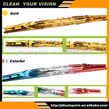 Double color wiper blade with different colors