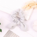 Women Striped Hair Ring Rope Bow knot Scrunchies Ponytail Holder Tie Girl Hairbands Elastic Hair Bands Hair Accessories