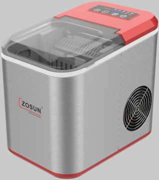 Electric Ice Maker with LED Touch Control, RGB 3-Color Light, Auto Shut-off, and Full Ice Tank Detection