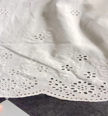 high quality swiss dry cotton chemical lace fabric