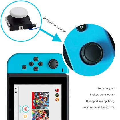 3D Analog Gamepad Thumb Stick for Nintendo Switch Lite Joy-Con Joystick Sensor