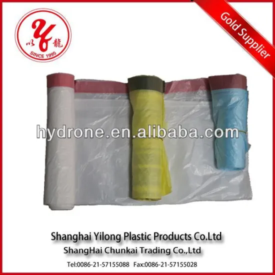 HDPE clear plastic bags on roll
