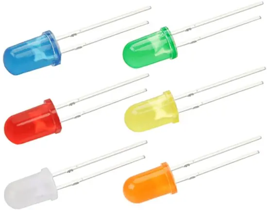5mm LED Diode Lights: Multicolor Diffused Round LEDs with 3V Voltage and 20mA Current