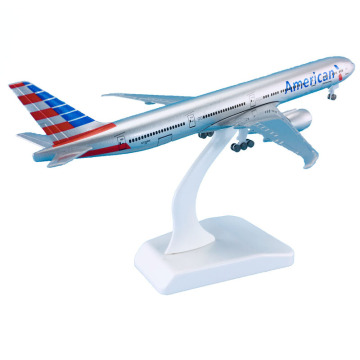 1/200 สเกล 18 ซม. B777-300ER American Airlines Alloy Airplane Model
