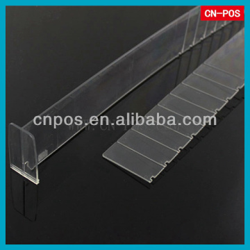 supermarket plastic adjustable shelf divider in supermarket