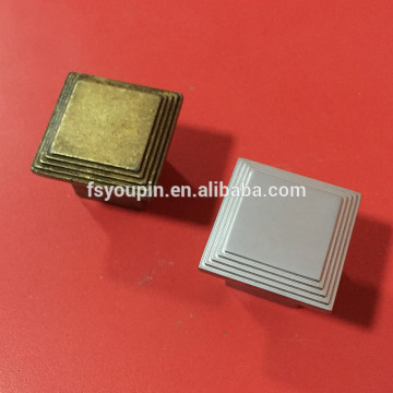 16mm Antique Square Zinc Alloy Cabinet Knobs and furniture knob and drawe knob