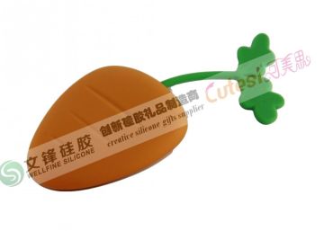 Personalised Cute Radish Small Portable Silicone Key Case Purse For Girls