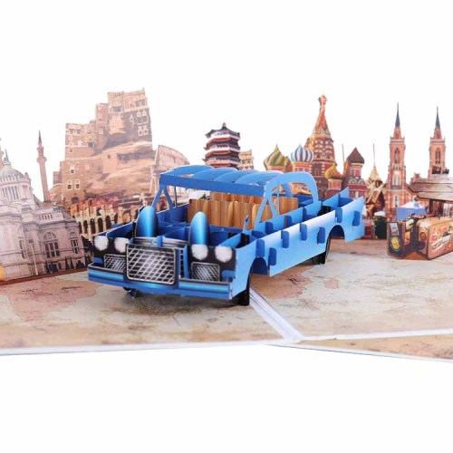 3D Gratulálunk Sok szerencsét autós üdvözlőkártya