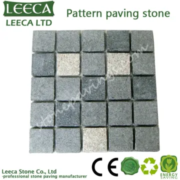 Wholesale tumbled granite grey stone paving