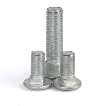 Parafuso de transporte de cabeça redonda e pescoço quadrado cromado