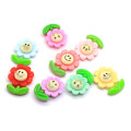 Mixed Color Sunflower Cute Resins Beads For DIY Toy Decor Beads Kids Bedroom Ornaments Phone Shell Decoration Beads