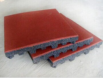 Colorful Outdoor Plaground Safety Elastic Rubber Tile Pave