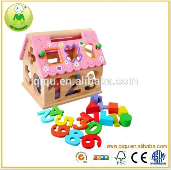 2015 Wooden Match Toy Block House