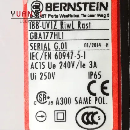 188-A1Z KS Elevator Safety Switch Supplier - Lift Switch for Bernstein Elevator Limit Switch