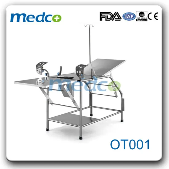 Stainless steel frame adjustable examination couch OT001