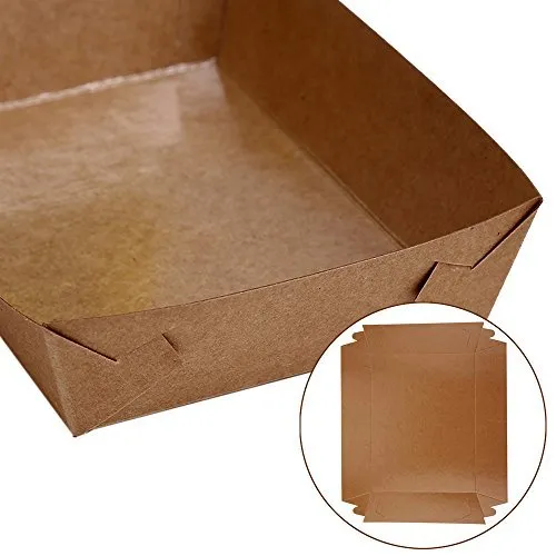 Kraft Cardboard Fast Food Paper Box