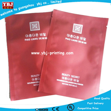 resealable 3 sided seal matt plastic biscuit bags packing