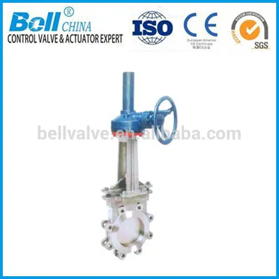 manual Stainless Steel Lug 4 inch Knife Gate Valve price
