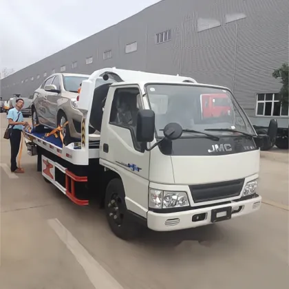 2023 New JMC 4*2 3T Light Weight Flatbed Tow Truck for Roadside Rescue
