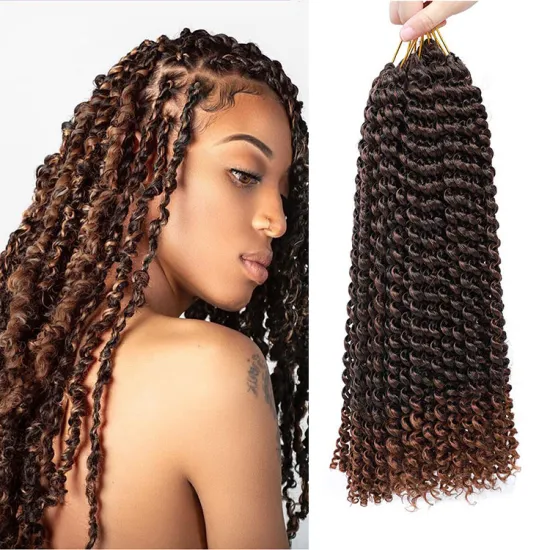 Passion Twist Hair  Water Wace Crochet Hair For Bohemian Curly Braiding Hair