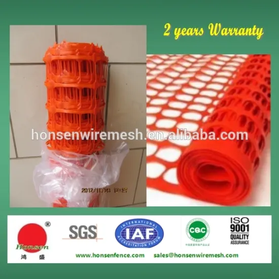 2015 best selling !!! Warning Fence/Safety fence with orange color