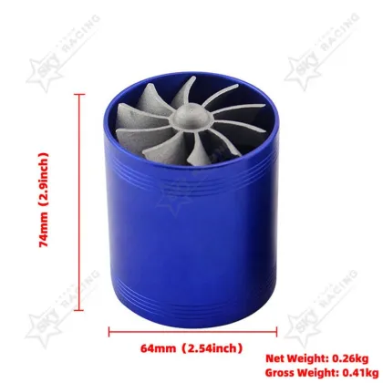 Universal Turbo Supercharger for Air Intake (65-74mm)