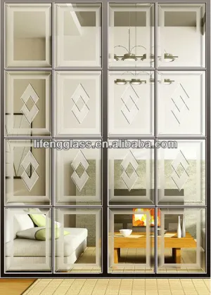 Acid etched frosted home design house designs cabinet decorative glass