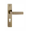 High quality large plate reversible mortise lever handle