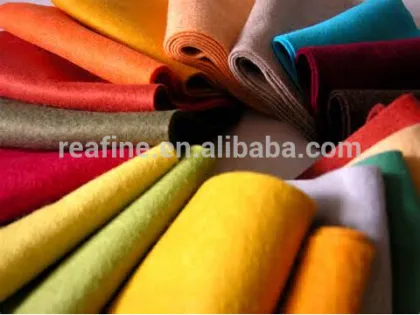 Colourful fabric of Woolen Felt